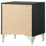 Lucia 2-drawer Nightstand Bedside Table Black - Tampa Furniture Outlet