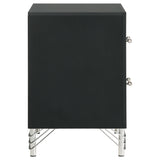 Lucia 2-drawer Nightstand Bedside Table Black - Tampa Furniture Outlet