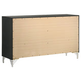 Lucia 6-drawer Dresser Cabinet Black - Tampa Furniture Outlet
