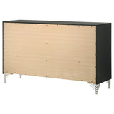 Lucia 6-drawer Dresser Cabinet Black - Tampa Furniture Outlet