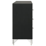 Lucia 6-drawer Dresser Cabinet Black - Tampa Furniture Outlet