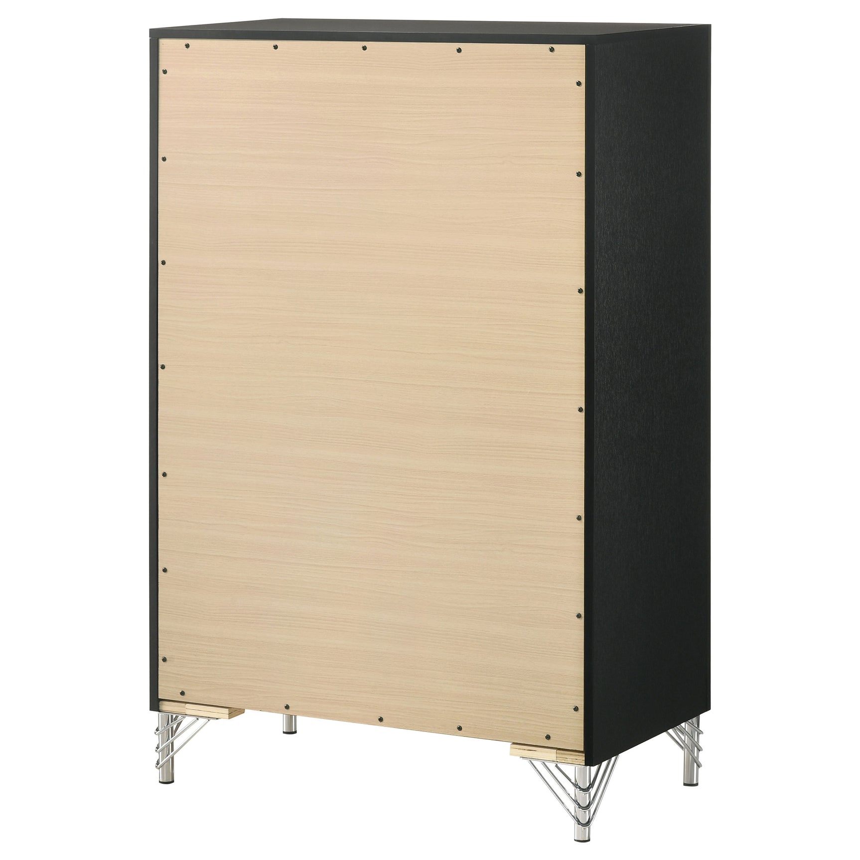 Lucia 5-drawer Bedroom Chest of Drawers Black - Tampa Furniture Outlet
