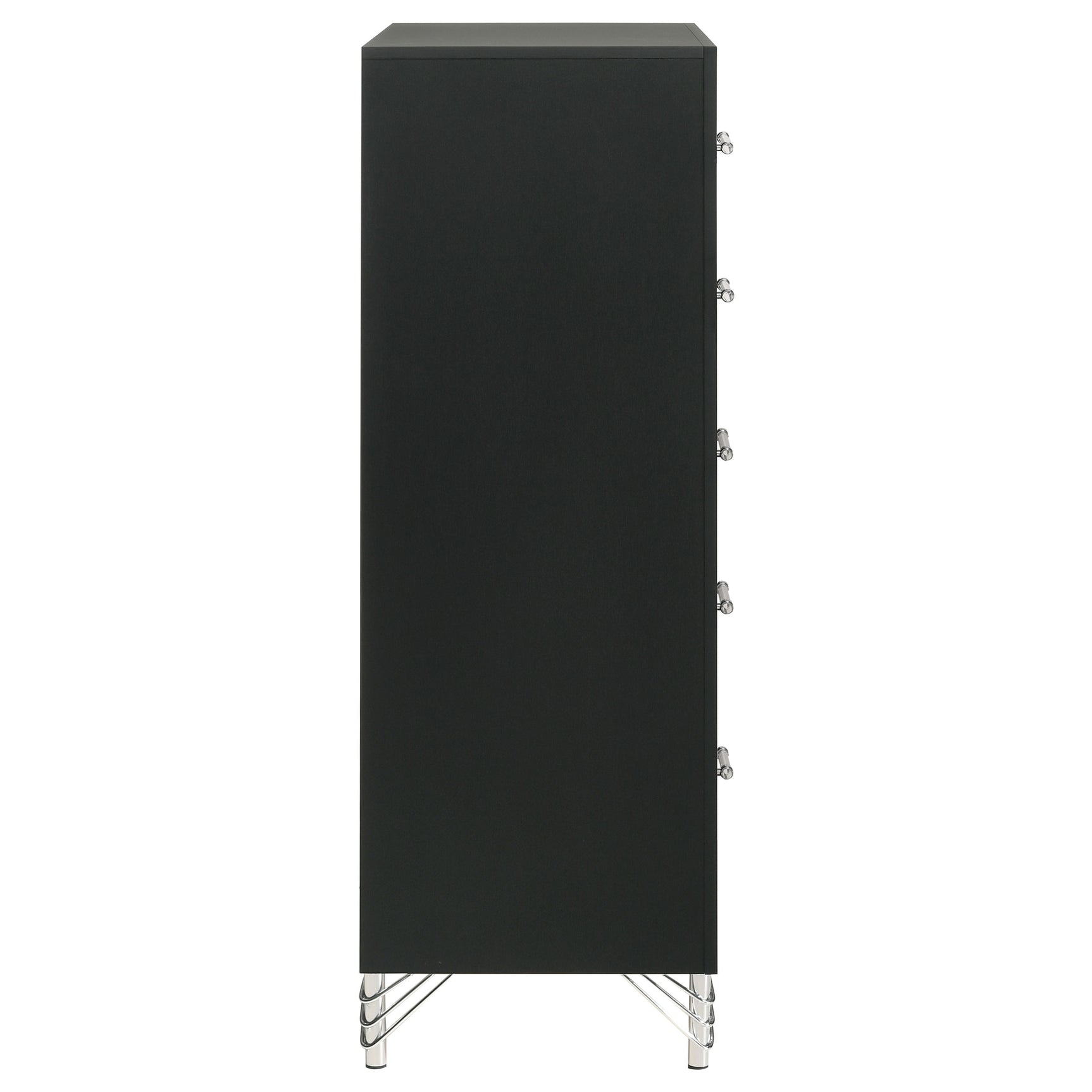 Lucia 5-drawer Bedroom Chest of Drawers Black - Tampa Furniture Outlet