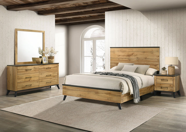 Tampa Furniture Outlet - Coaster - Kaywood 4-piece Queen Bedroom Set Natural Pine - 225001Q-S4