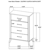 Kaywood 5-piece Queen Bedroom Set Natural Pine - Tampa Furniture Outlet