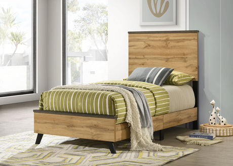 Kaywood 52-inch Twin Panel Bed Natural Pine - Tampa Furniture Outlet