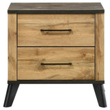 Kaywood 2-drawer Nightstand Bedside Table Natural Pine - Tampa Furniture Outlet