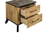 Kaywood 2-drawer Nightstand Bedside Table Natural Pine - Tampa Furniture Outlet