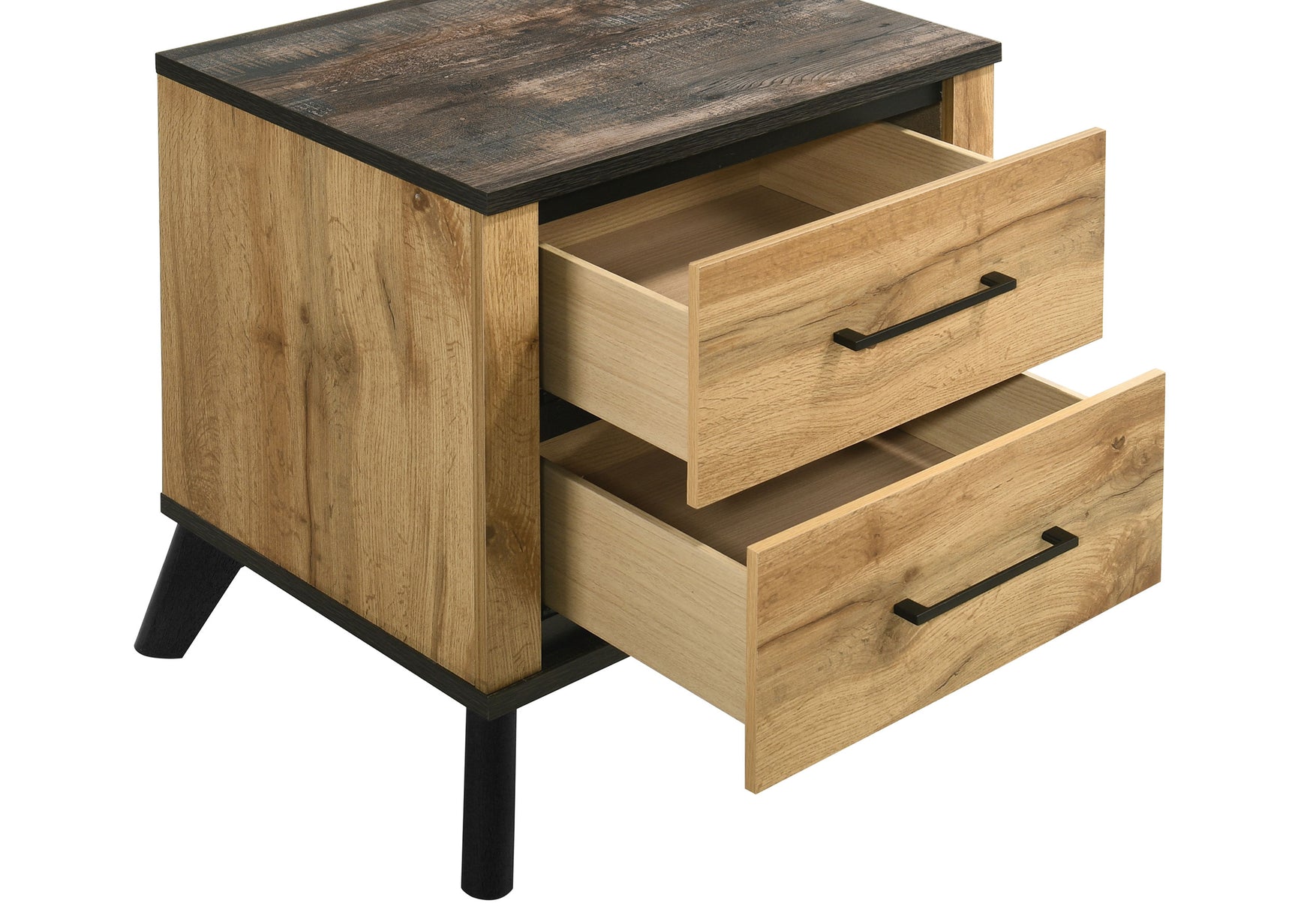 Kaywood 2-drawer Nightstand Bedside Table Natural Pine - Tampa Furniture Outlet