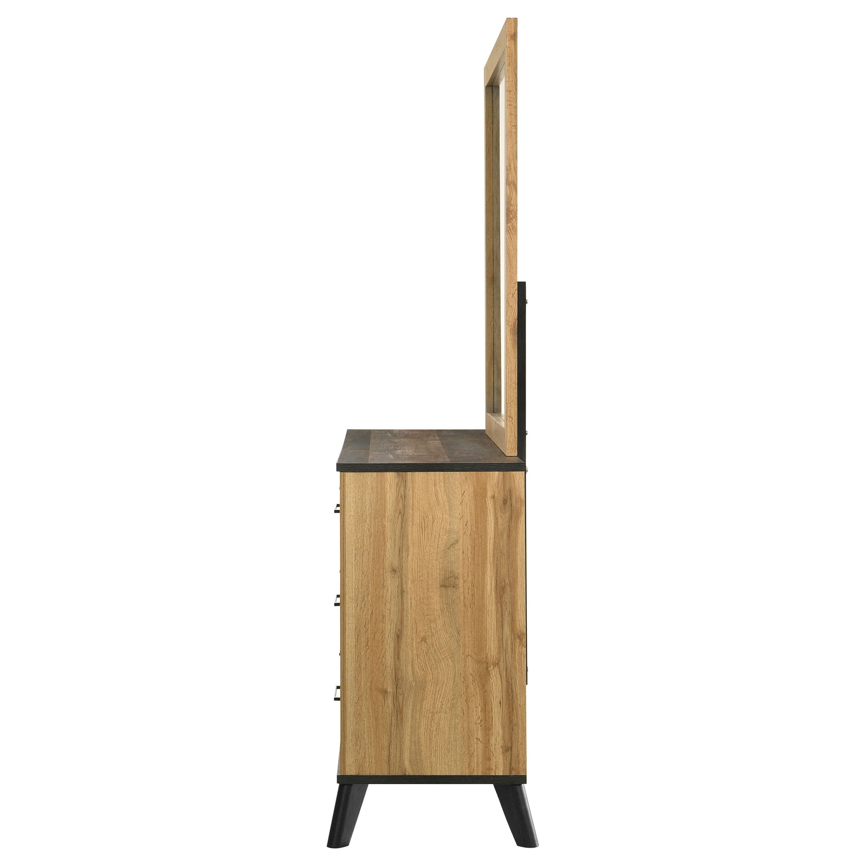 Kaywood 6-drawer Dresser and Mirror Natural Pine - Tampa Furniture Outlet