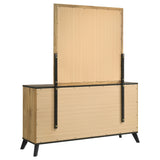 Kaywood 6-drawer Dresser and Mirror Natural Pine - Tampa Furniture Outlet