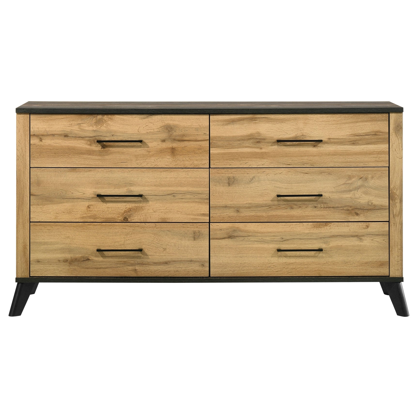 Kaywood 6-drawer Dresser Cabinet Natural Pine - Tampa Furniture Outlet