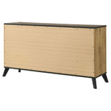 Kaywood 6-drawer Dresser Cabinet Natural Pine - Tampa Furniture Outlet