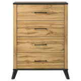 Kaywood 4-drawer Bedroom Chest of Drawers Natural Pine - Tampa Furniture Outlet