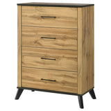 Kaywood 4-drawer Bedroom Chest of Drawers Natural Pine - Tampa Furniture Outlet