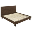 Tampa Furniture Outlet - Coaster - Glenwood 48-inch Eastern King Platform Panel Bed Warm Brown - 225011KE