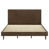 Glenwood 48-inch Eastern King Platform Panel Bed Warm Brown - Tampa Furniture Outlet