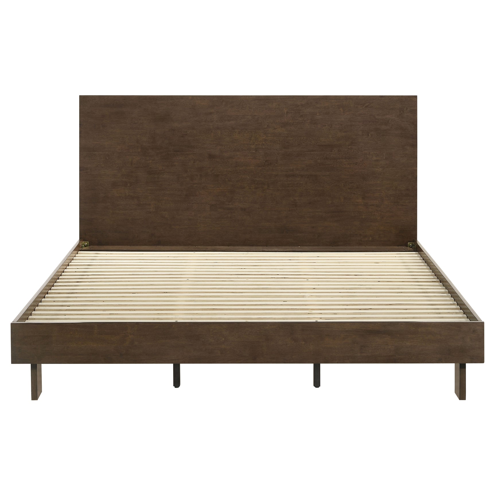 Glenwood 48-inch Eastern King Platform Panel Bed Warm Brown - Tampa Furniture Outlet
