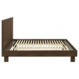 Glenwood 48-inch Eastern King Platform Panel Bed Warm Brown - Tampa Furniture Outlet