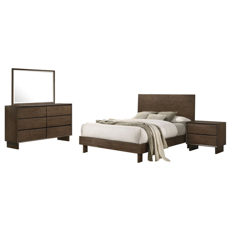 Glenwood 4-piece Queen Bedroom Set Warm Brown - Tampa Furniture Outlet