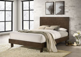 Glenwood 48-inch Queen Platform Panel Bed Warm Brown - Tampa Furniture Outlet