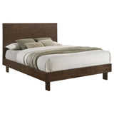 Glenwood 48-inch Queen Platform Panel Bed Warm Brown - Tampa Furniture Outlet