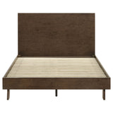 Glenwood 48-inch Queen Platform Panel Bed Warm Brown - Tampa Furniture Outlet