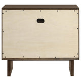 Glenwood 2-drawer Nightstand Bedside Table Warm Brown - Tampa Furniture Outlet