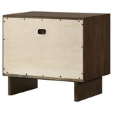 Glenwood 2-drawer Nightstand Bedside Table Warm Brown - Tampa Furniture Outlet