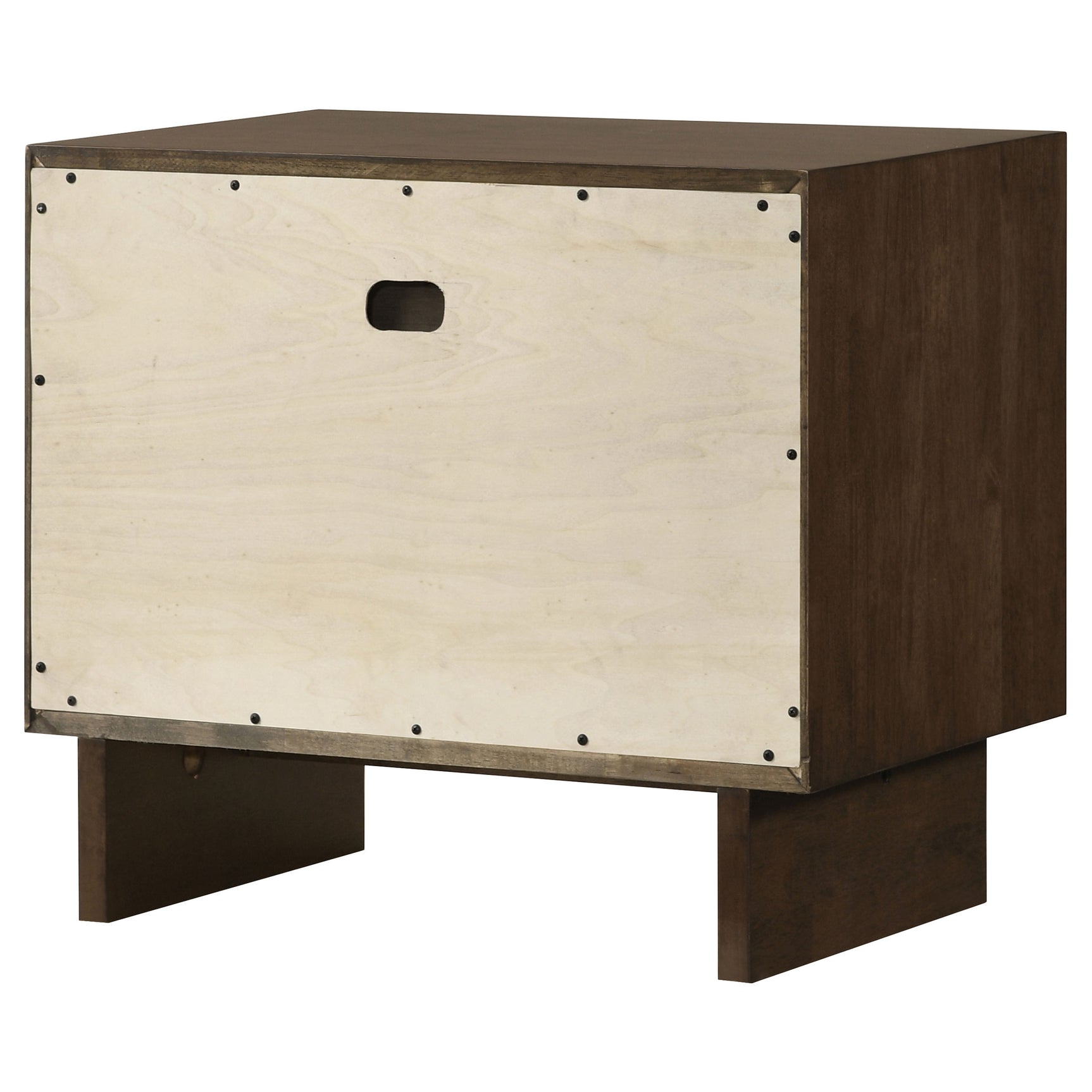 Glenwood 2-drawer Nightstand Bedside Table Warm Brown - Tampa Furniture Outlet