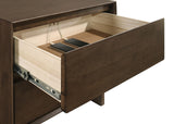 Glenwood 2-drawer Nightstand Bedside Table Warm Brown - Tampa Furniture Outlet