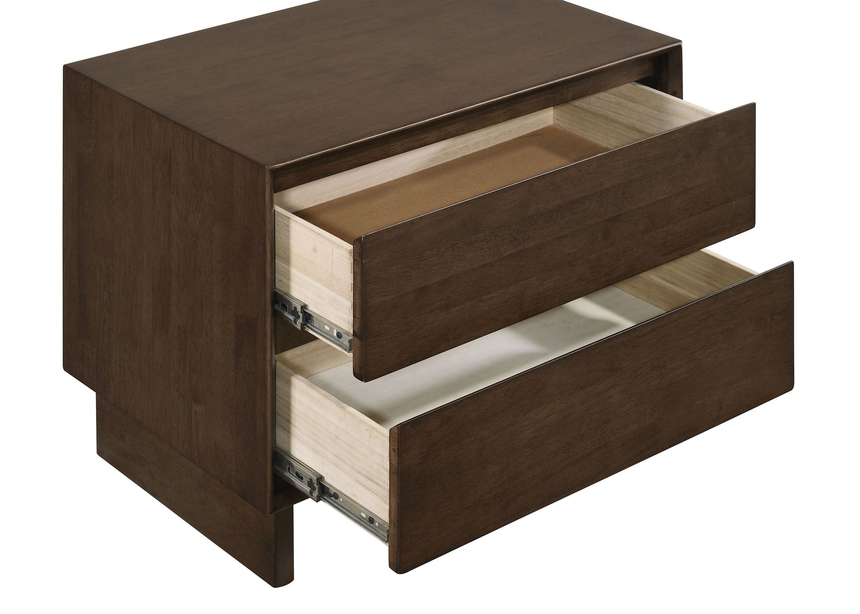Glenwood 2-drawer Nightstand Bedside Table Warm Brown - Tampa Furniture Outlet