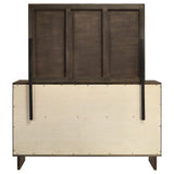 Glenwood 6-drawer Dresser and Mirror Warm Brown - Tampa Furniture Outlet