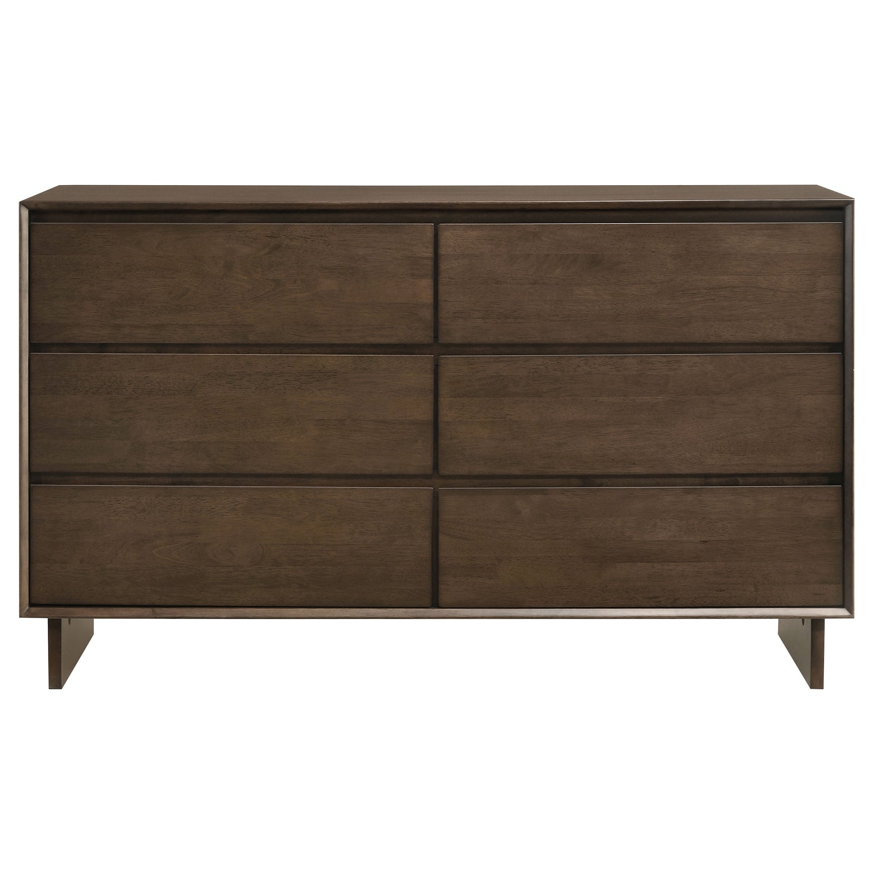 Glenwood 6-drawer Dresser Cabinet Warm Brown - Tampa Furniture Outlet