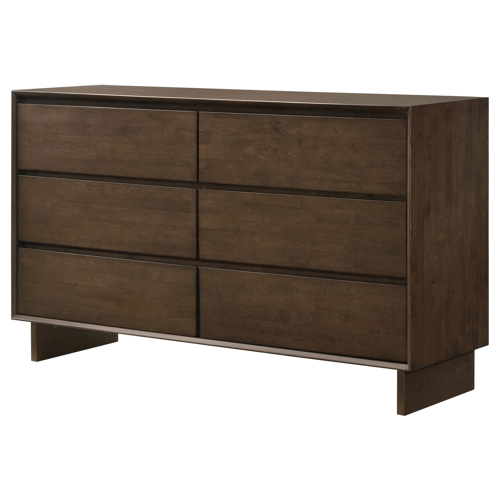 Glenwood 6-drawer Dresser Cabinet Warm Brown - Tampa Furniture Outlet