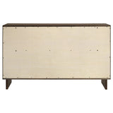 Glenwood 6-drawer Dresser Cabinet Warm Brown - Tampa Furniture Outlet