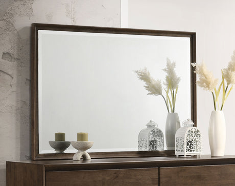 Glenwood Dresser Mirror Warm Brown - Tampa Furniture Outlet