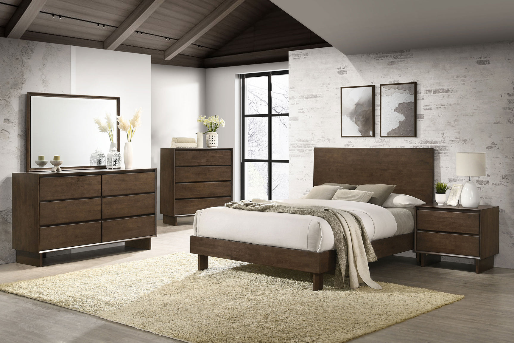 Glenwood Dresser Mirror Warm Brown - Tampa Furniture Outlet