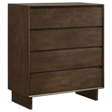 Tampa Furniture Outlet - Coaster - Glenwood 4-drawer Chest of Drawers Warm Brown - 225015