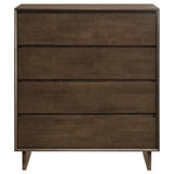 Glenwood 4-drawer Chest of Drawers Warm Brown - Tampa Furniture Outlet