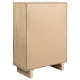 Kailani 5-piece Eastern King Bedroom Set Beige Oak - Tampa Furniture Outlet