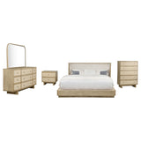 Kailani 5-piece California King Bedroom Set Beige Oak - Tampa Furniture Outlet