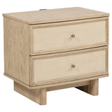 Kailani 4-piece Queen Bedroom Set Beige Oak - Tampa Furniture Outlet