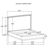 Kailani 4-piece Queen Bedroom Set Beige Oak - Tampa Furniture Outlet