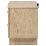 Kailani 2-drawer Nightstand Bedside Table Beige Oak - Tampa Furniture Outlet
