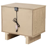 Kailani 2-drawer Nightstand Bedside Table Beige Oak - Tampa Furniture Outlet