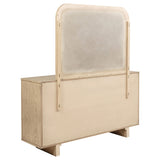Kailani 9-drawer Dresser and Mirror Beige Oak - Tampa Furniture Outlet
