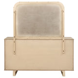 Kailani 9-drawer Dresser and Mirror Beige Oak - Tampa Furniture Outlet