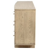Kailani 9-drawer Dresser Cabinet Beige Oak - Tampa Furniture Outlet