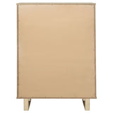 Kailani 5-drawer Bedroom Chest of Drawers Beige Oak - Tampa Furniture Outlet